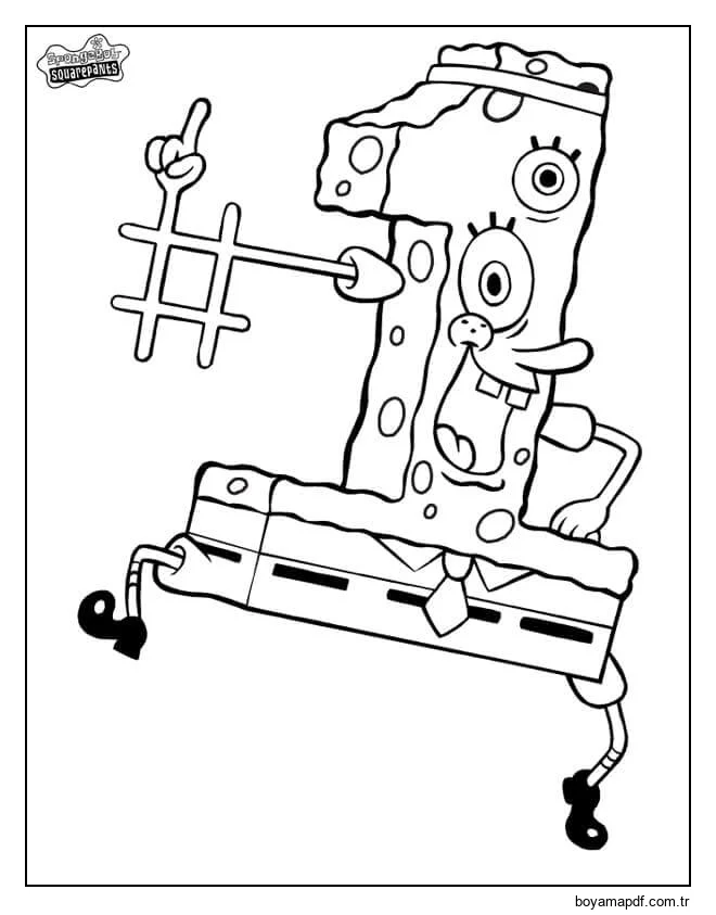 1 Sünger Bob Boyama Sayfası