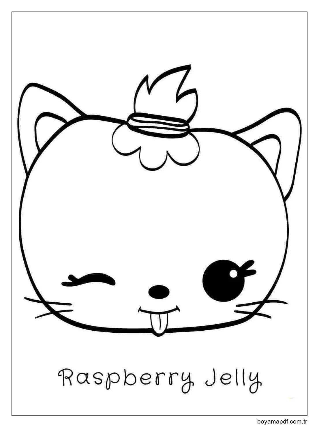 Ahududu Jöle Boyama Sayfası