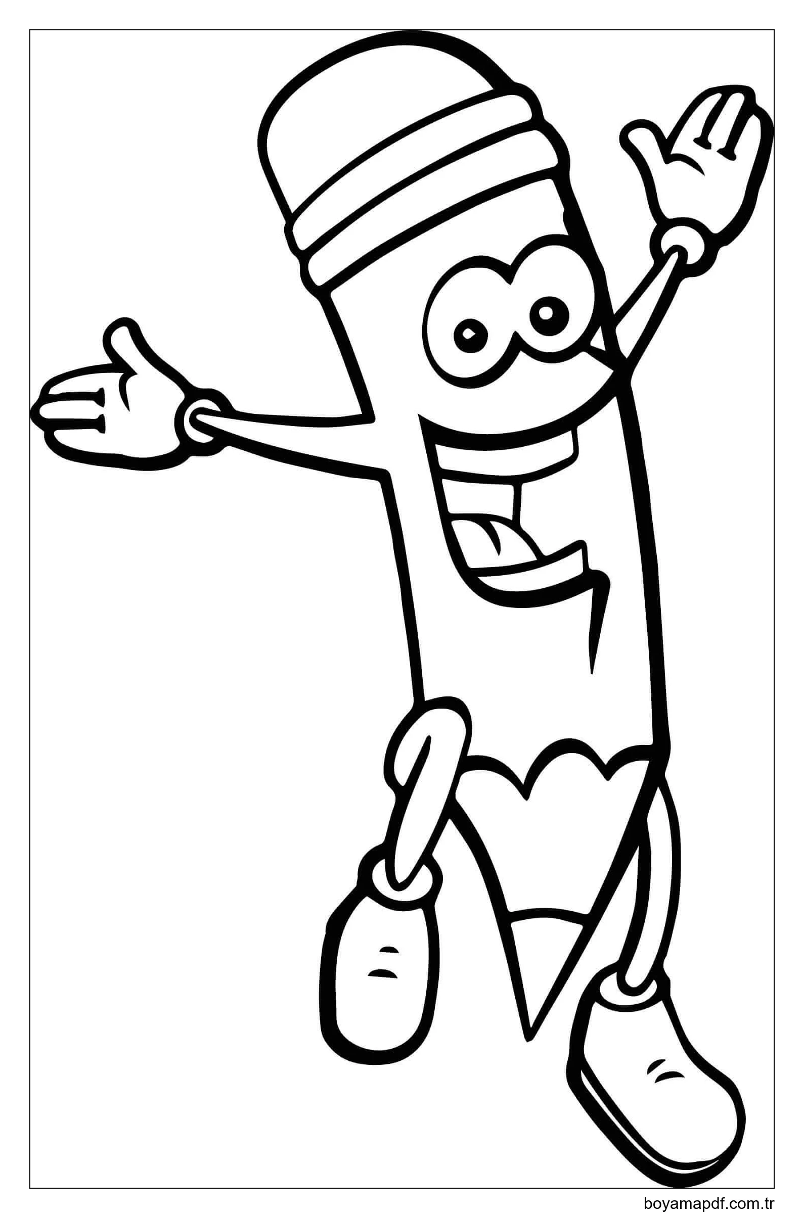 Atlama Kalemi Boyama Sayfası