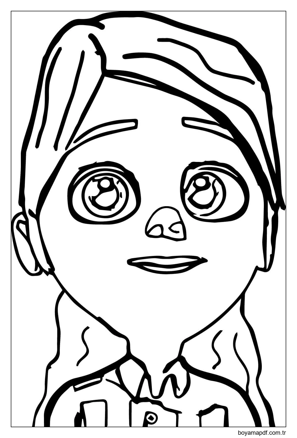 Ayşe Hocayla Ingilizce Boyama Sayfası