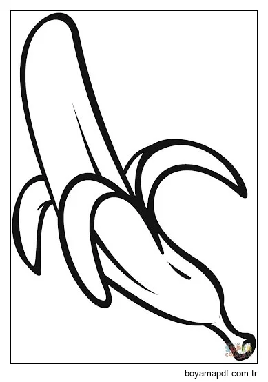 Banana Descascada Boyama Sayfası