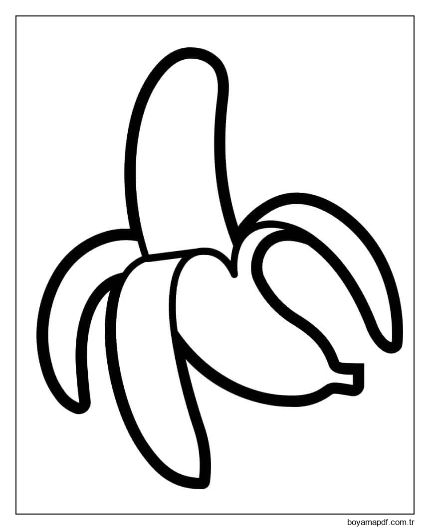 Banana Fácil Boyama Sayfası