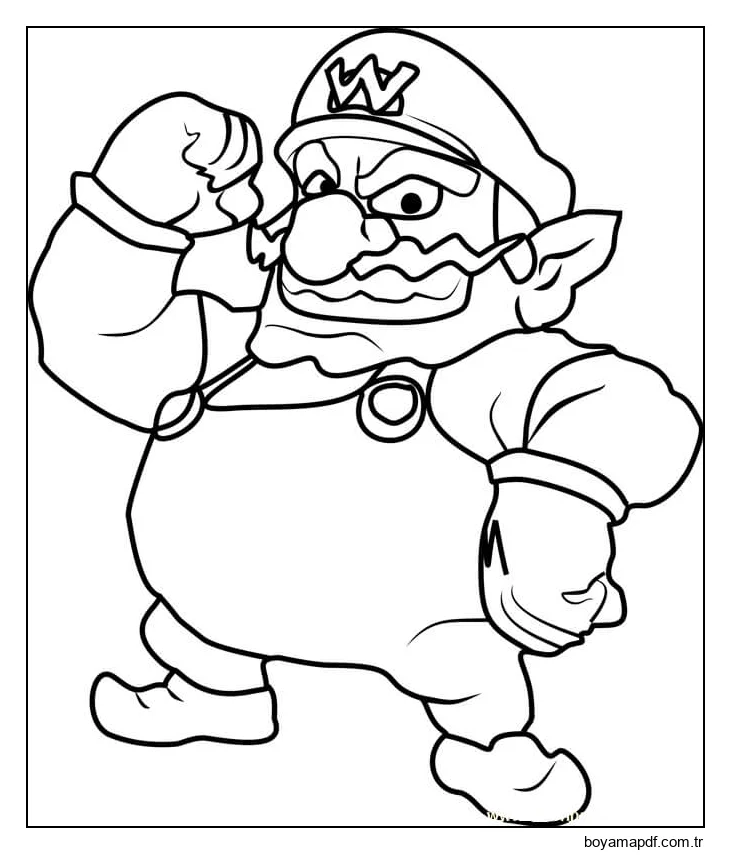 Basit Wario Boyama Sayfası