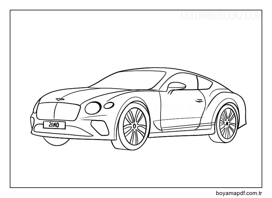 Bentley Continental Boyama Sayfası