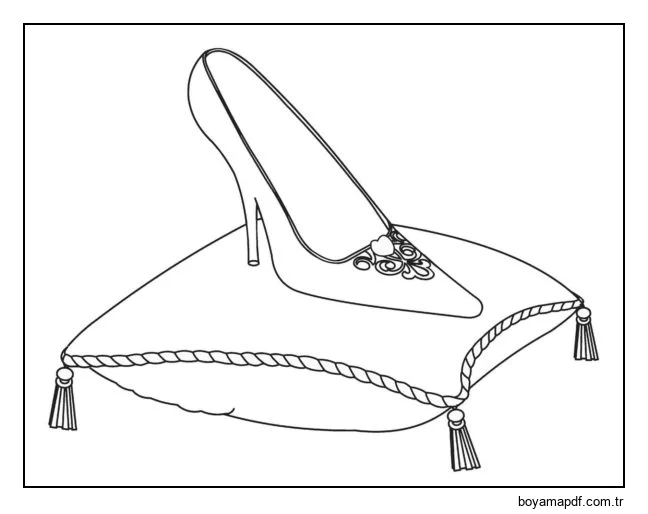 Bir prenses için hediye Boyama Sayfası