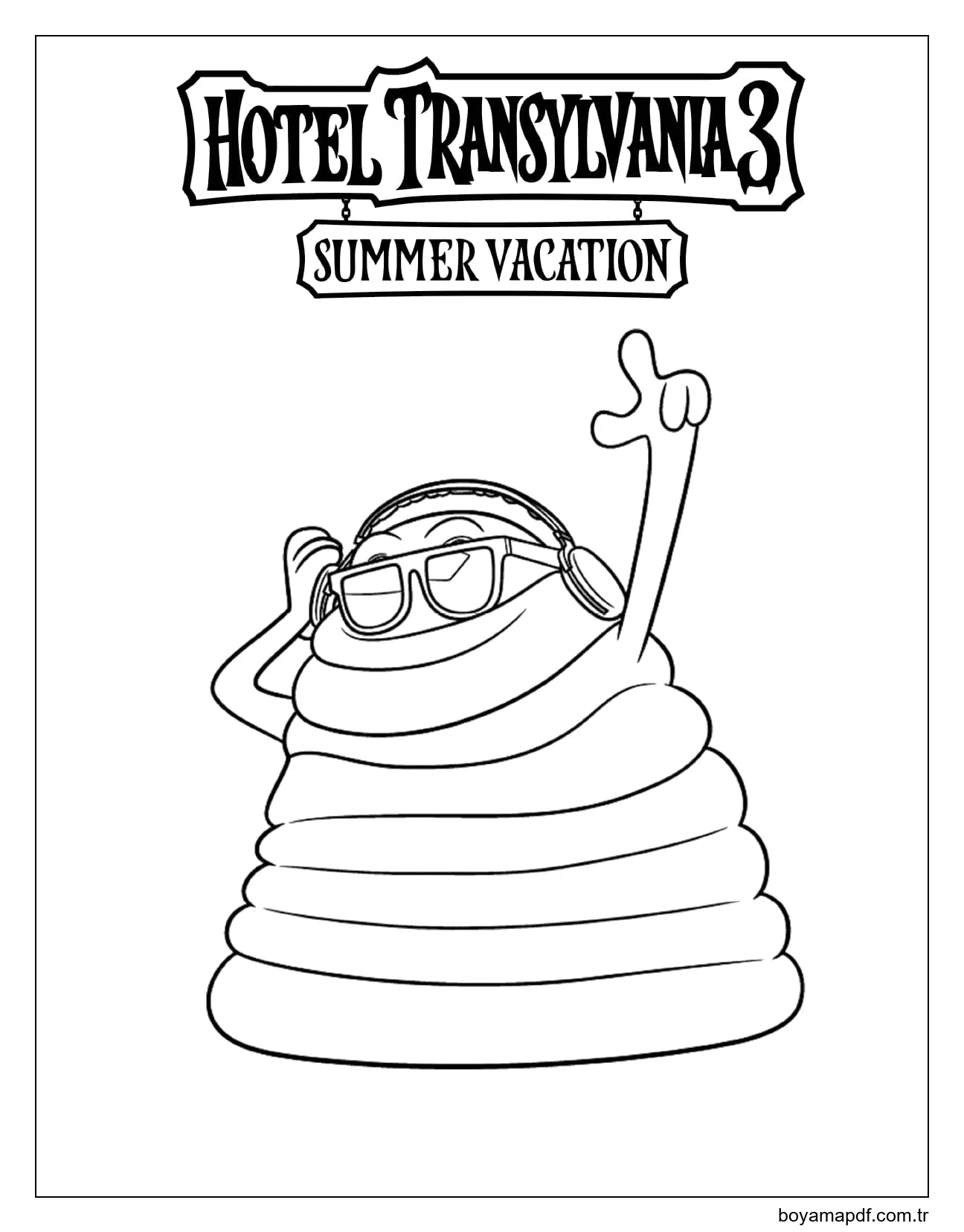 Blobby Otel Transilvanya Boyama Sayfası