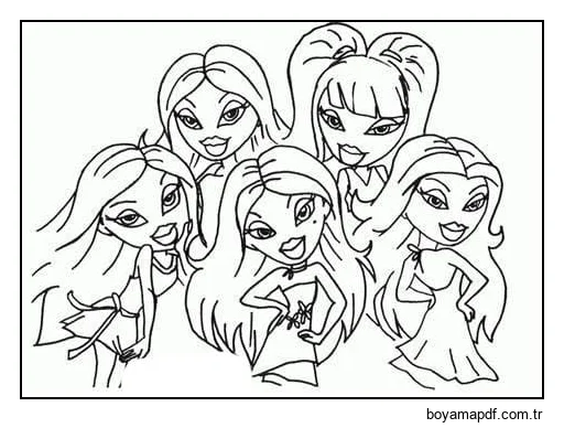 Bratz Anahat Boyama Sayfası