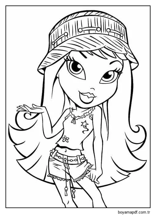 Bratz Resim Boyama Sayfası