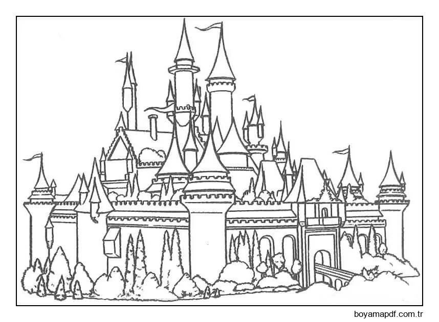 Büyük Kale Boyama Sayfası