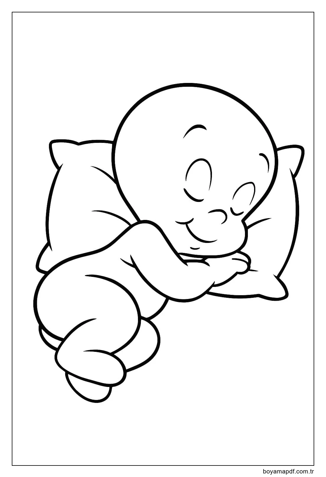 Casper çocuklar için Ücretsiz Yazdırılabilir Boyama Sayfası