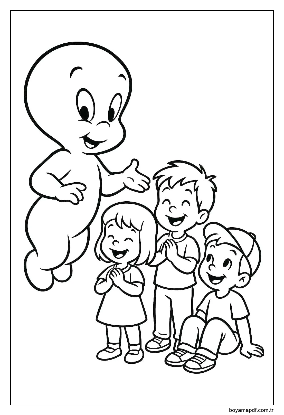 Casper Ücretsiz Yazdırılabilir Boyama Sayfası