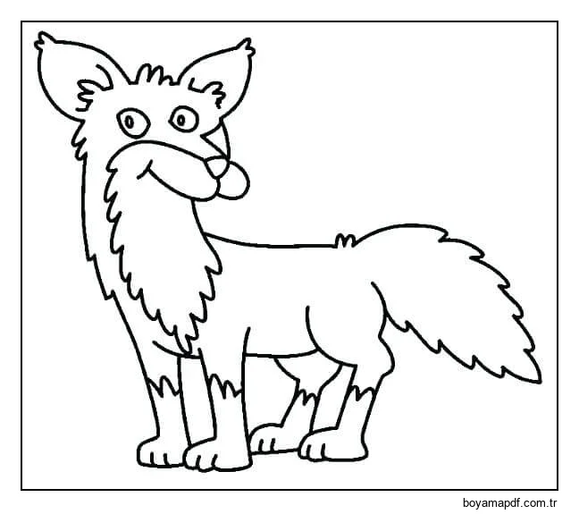 Çirkin Tilki Boyama Sayfası