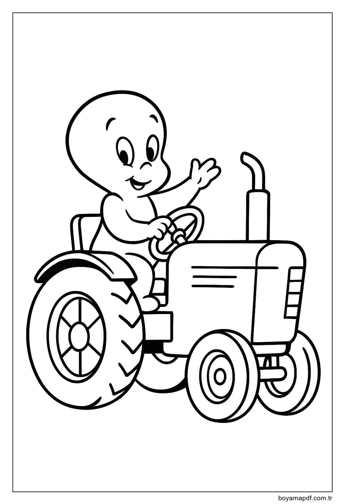 Çizmek Casper çocuklar için Boyama Sayfası