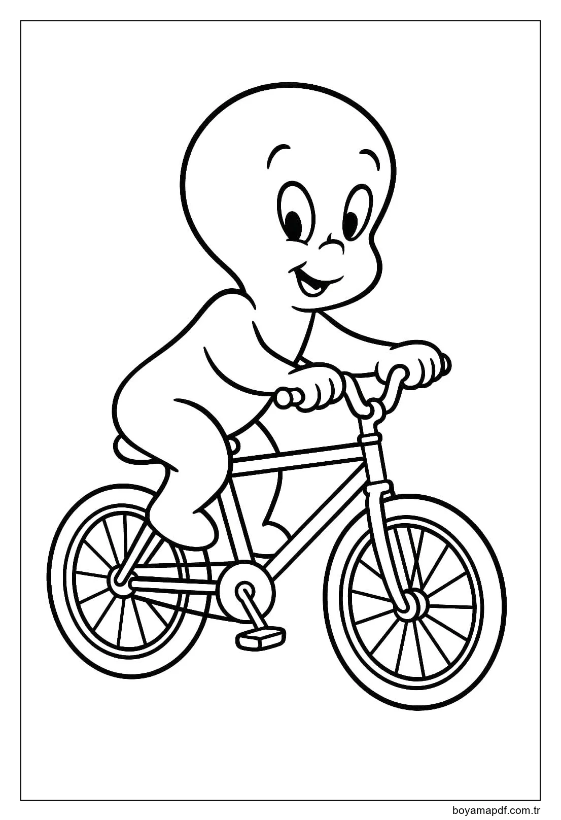 Çizmek Casper temel Boyama Sayfası