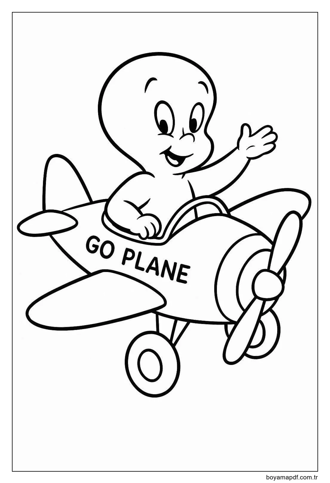 Çizmek Casper Yazdırılabilir Boyama Sayfası