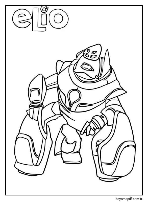 Çizmek Elio 4 Boyama Sayfası
