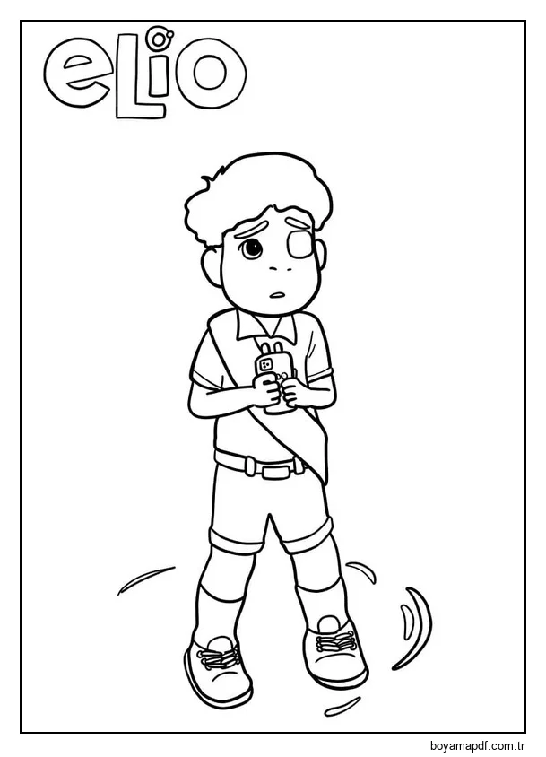 Çizmek Elio 8 Boyama Sayfası