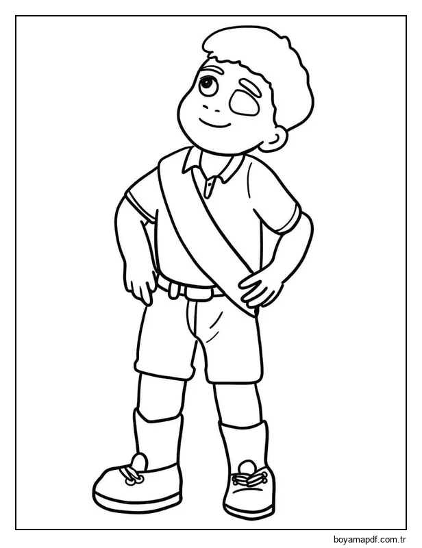 Çizmek Elio Ücretsiz Boyama Sayfası