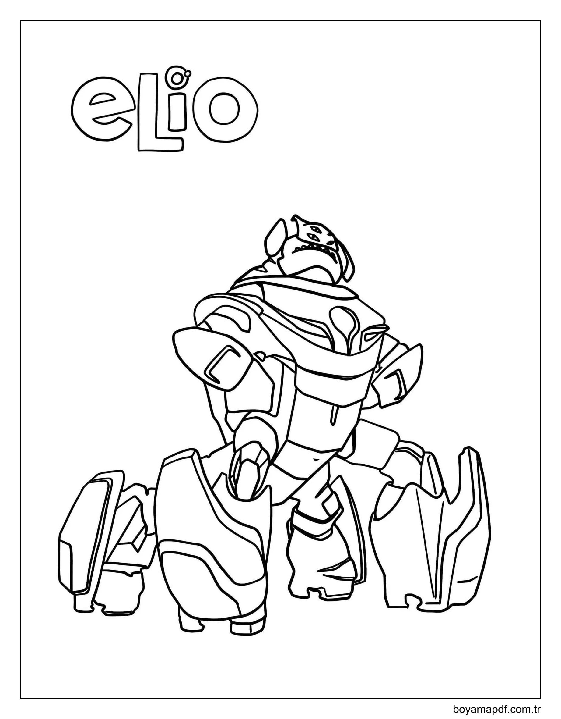 Çizmek Elio ücretsiz kolay Boyama Sayfası