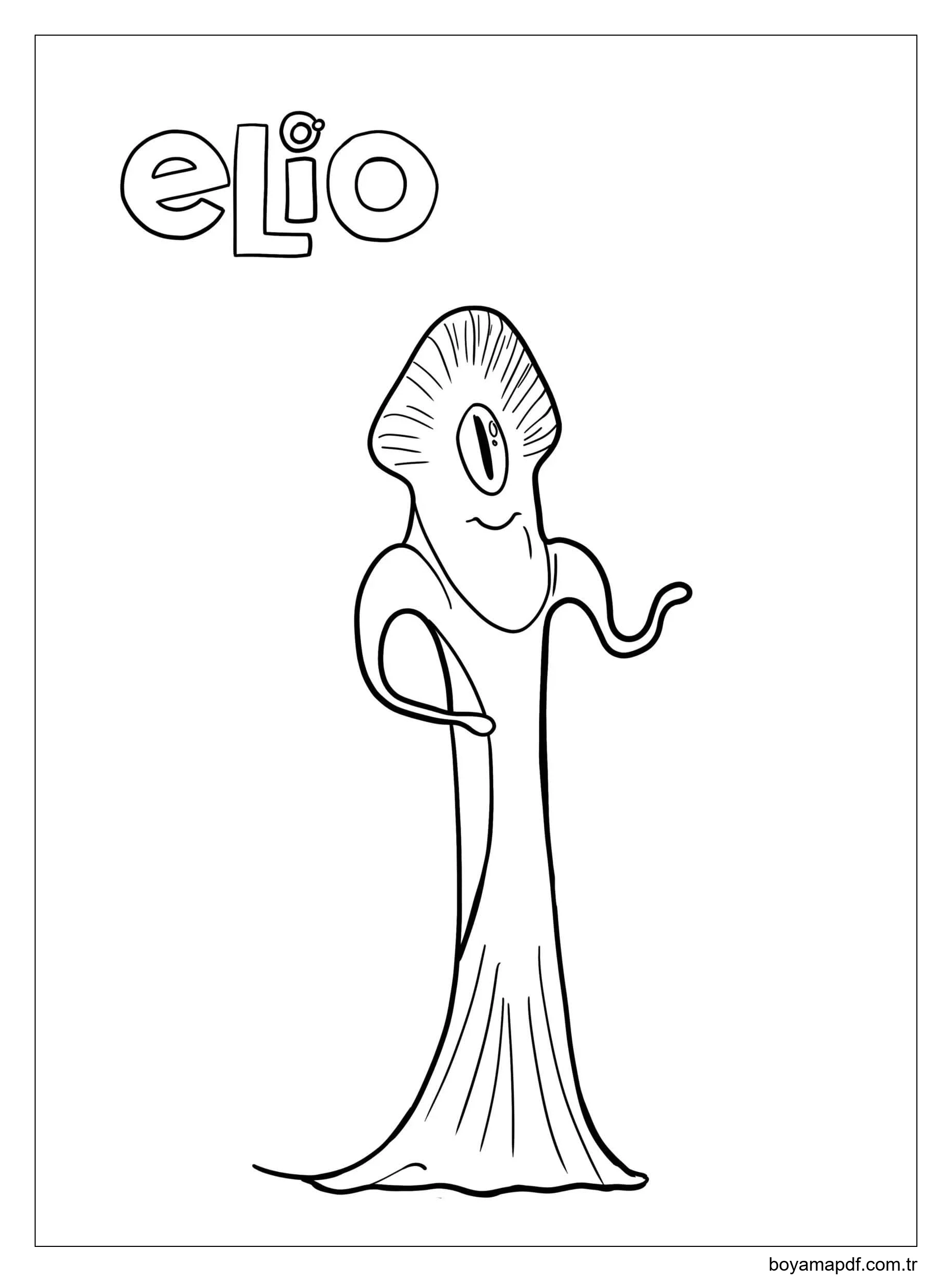 Çizmek Elio ücretsiz temel Boyama Sayfası