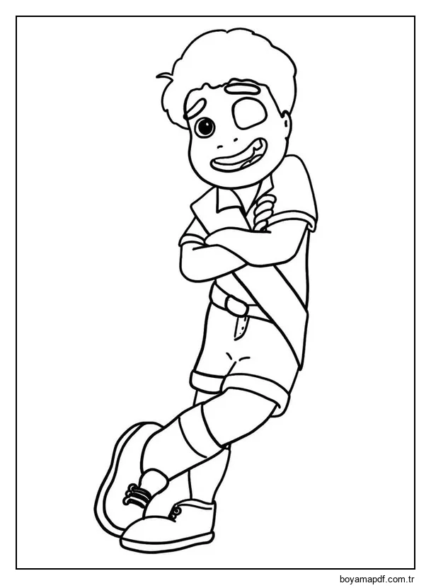 Çizmek Elio Ücretsiz yazdırılabilir Boyama Sayfası