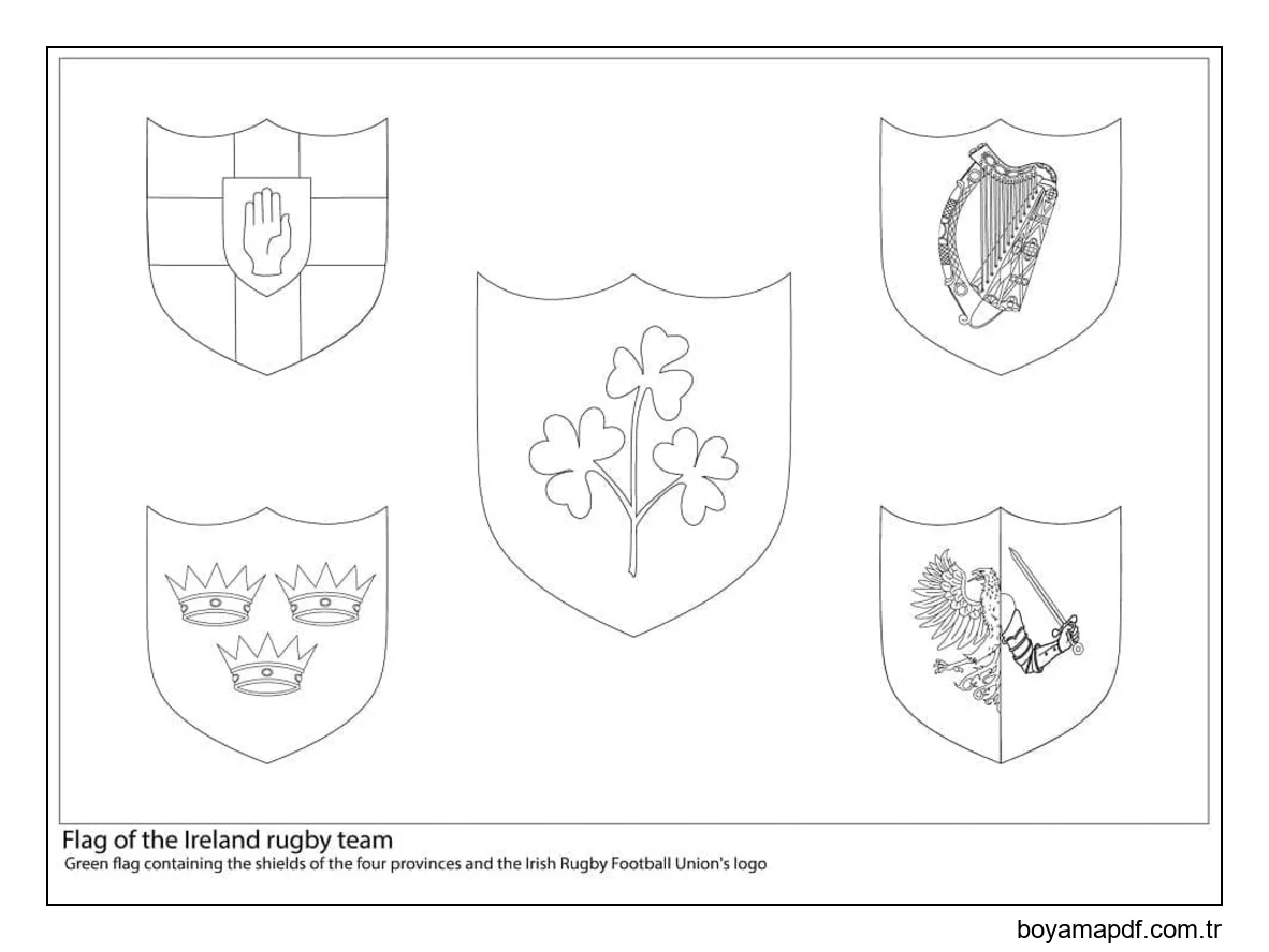 Çizmek İrlanda 7 Boyama Sayfası