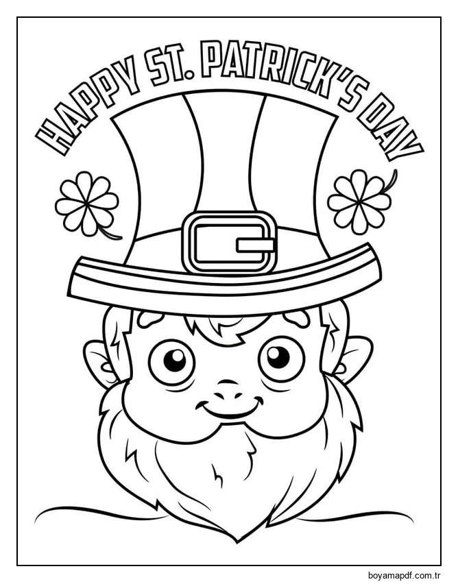 Çizmek İrlanda çocuklar için ücretsiz Boyama Sayfası