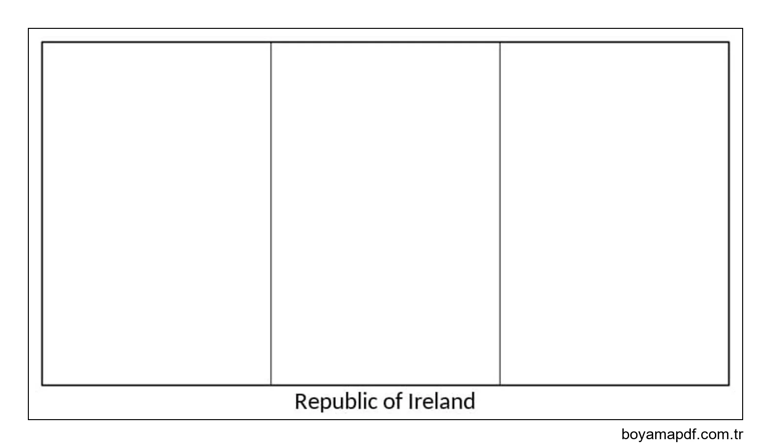 Çizmek İrlanda Ücretsiz Yazdırılabilir Boyama Sayfası