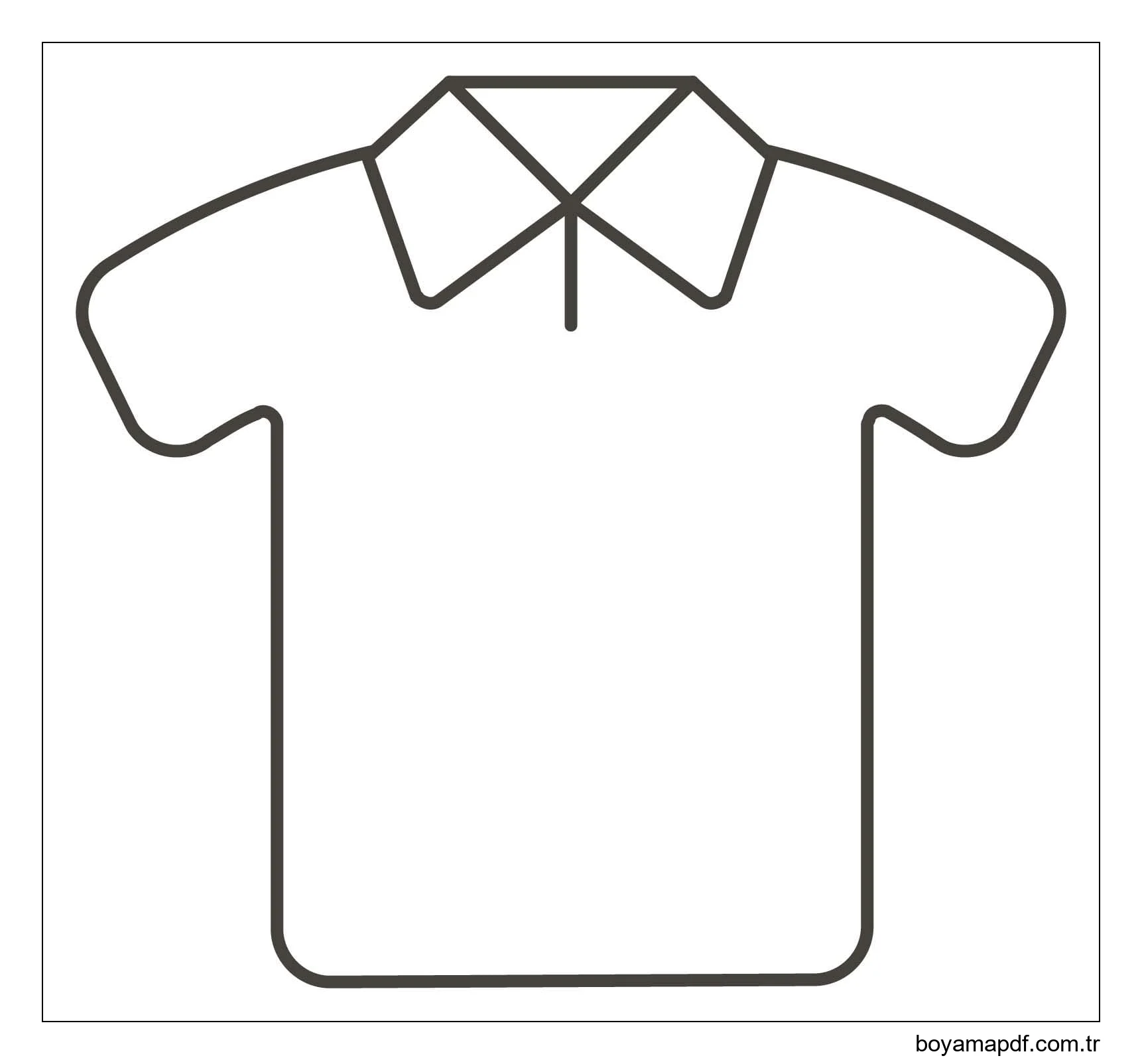 Çizmek Tişört 3 Boyama Sayfası