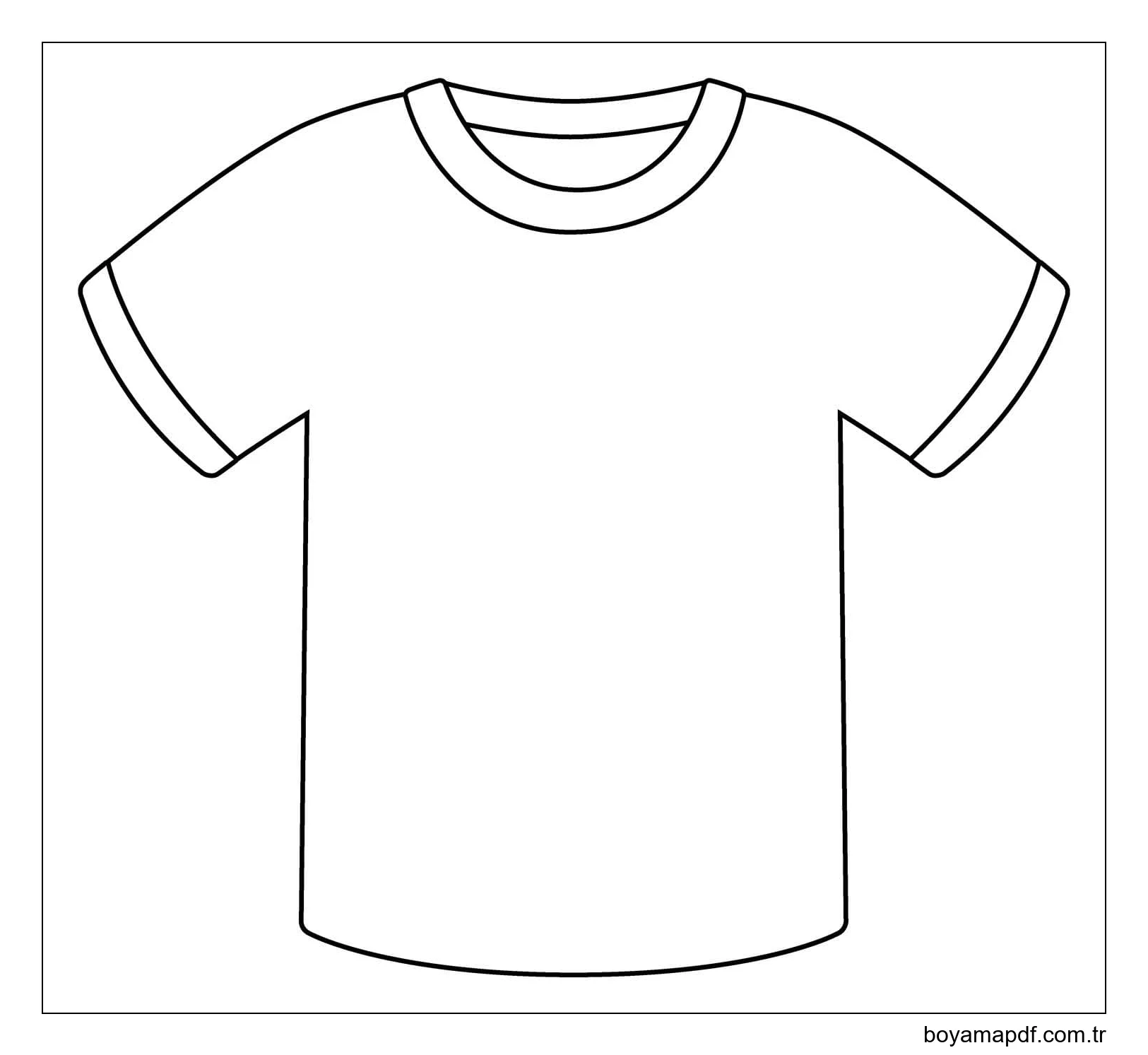 Çizmek Tişört 4 Boyama Sayfası
