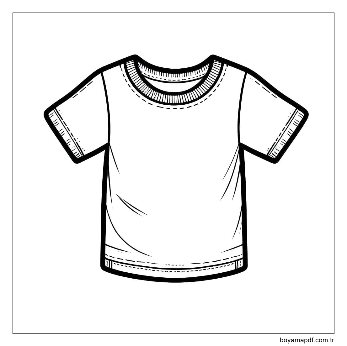 Çizmek Tişört yazdırılabilir Boyama Sayfası
