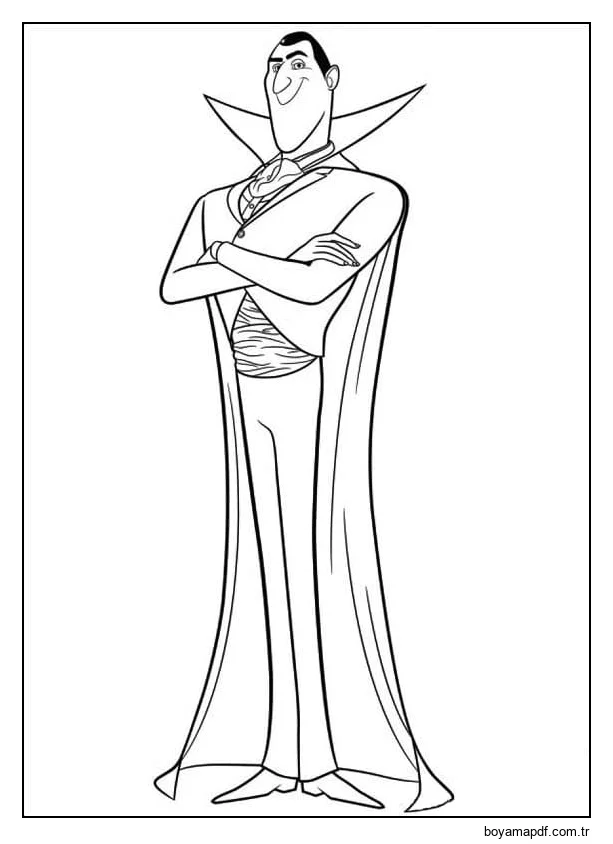 Drakula Boyama Sayfası