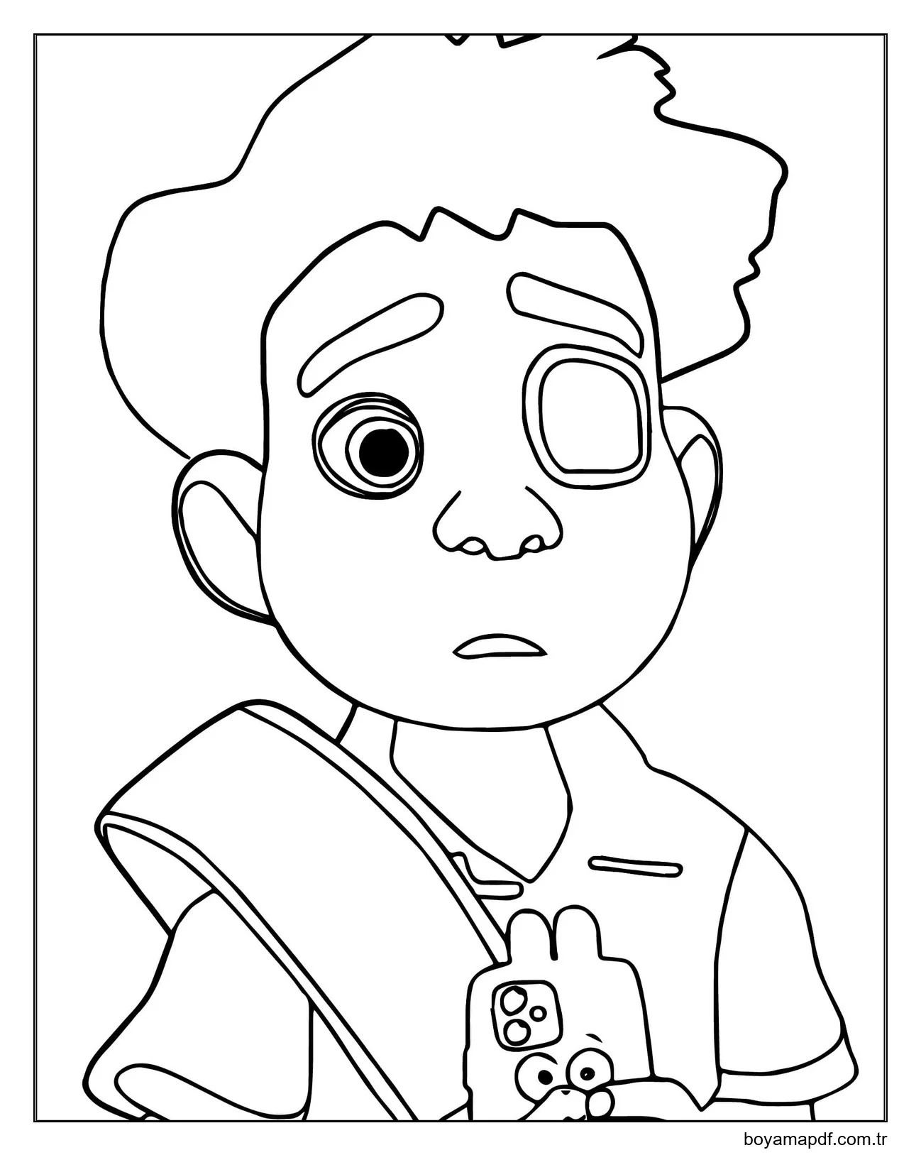 Elio çocuklar için ücretsiz Boyama Sayfası
