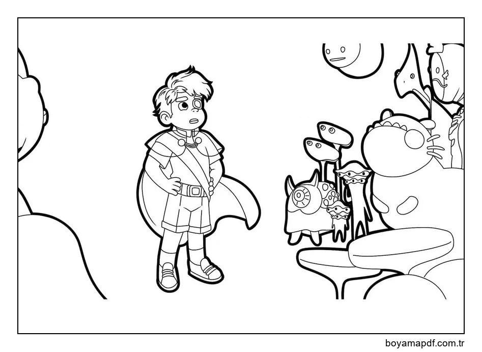 Elio Ücretsiz Boyama Sayfası