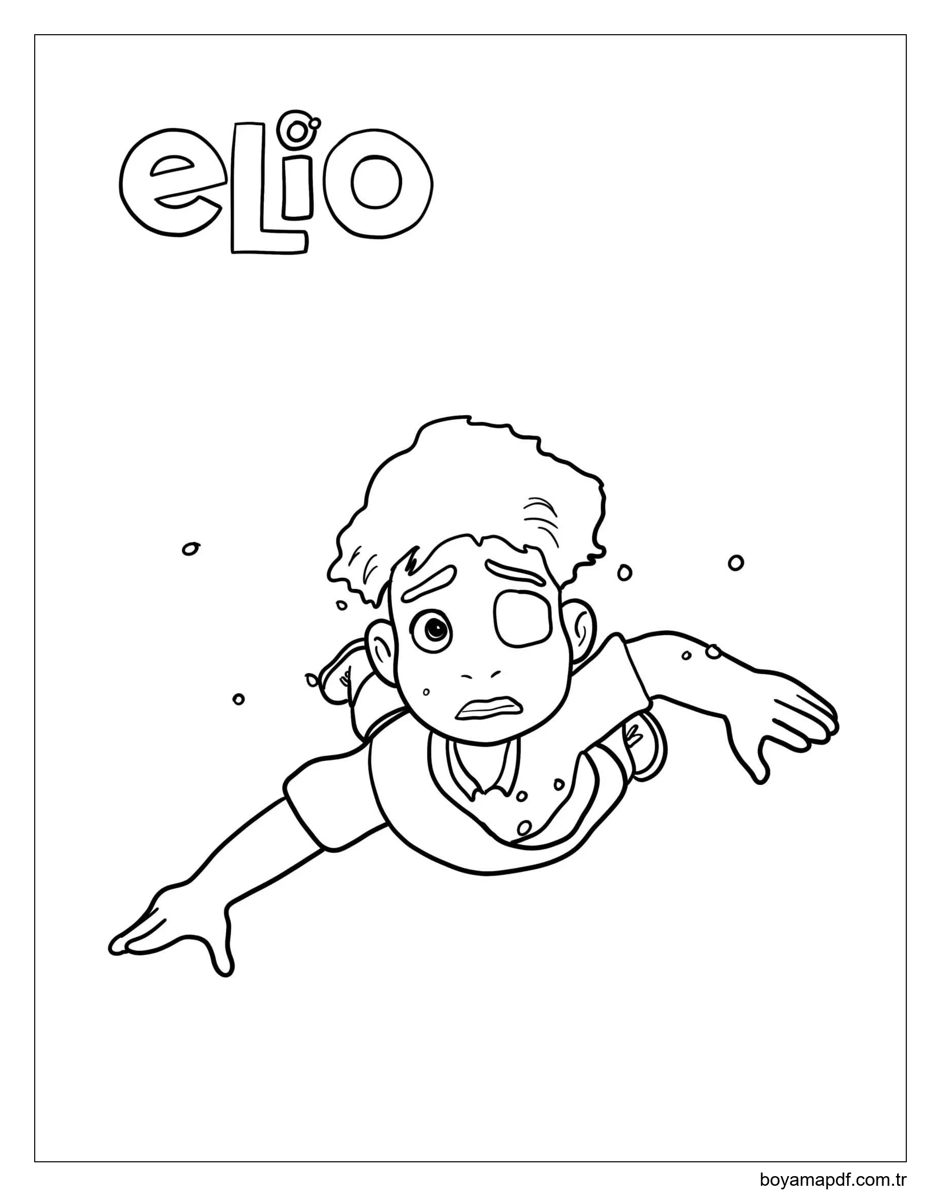 Elio ücretsiz kolay Boyama Sayfası