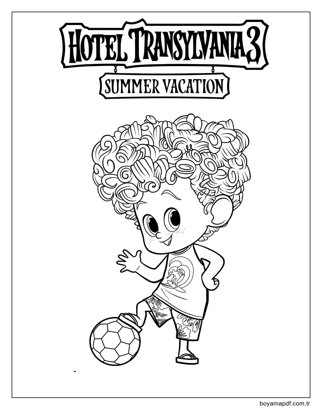 En İyi Otel Transilvanya Boyama Sayfası