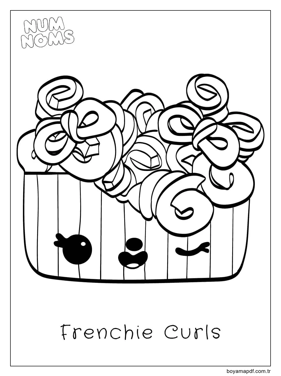 Fransız Bukleler Boyama Sayfası