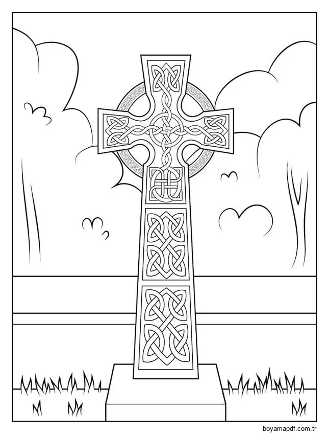 Görüntü İrlanda Boyama Sayfası