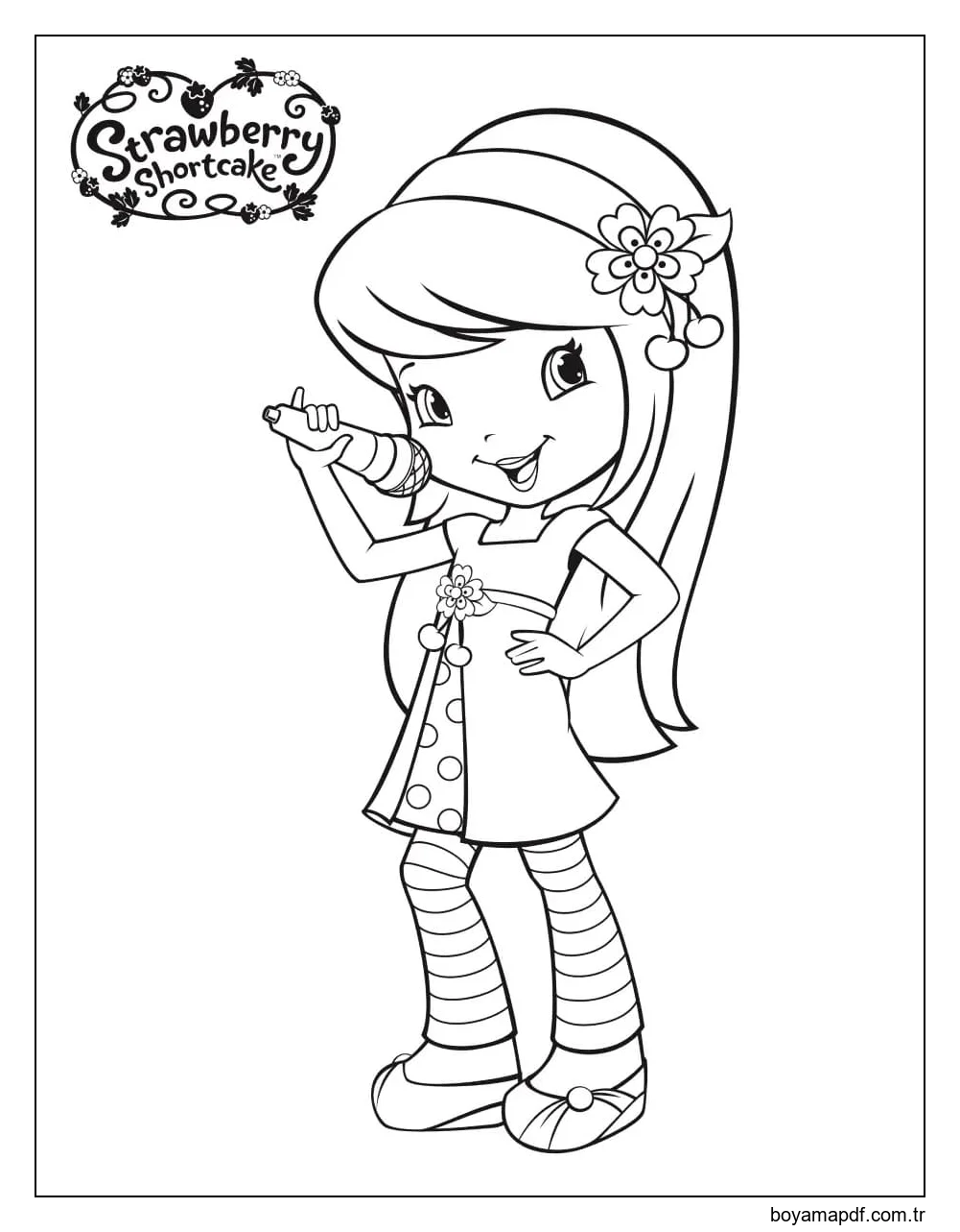 Güzel Kiraz Reçeli Boyama Sayfası