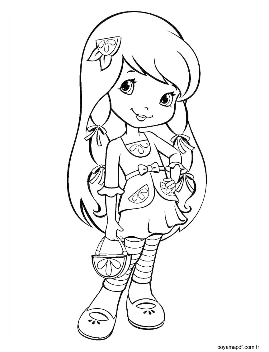 Güzel Limon Beze Boyama Sayfası