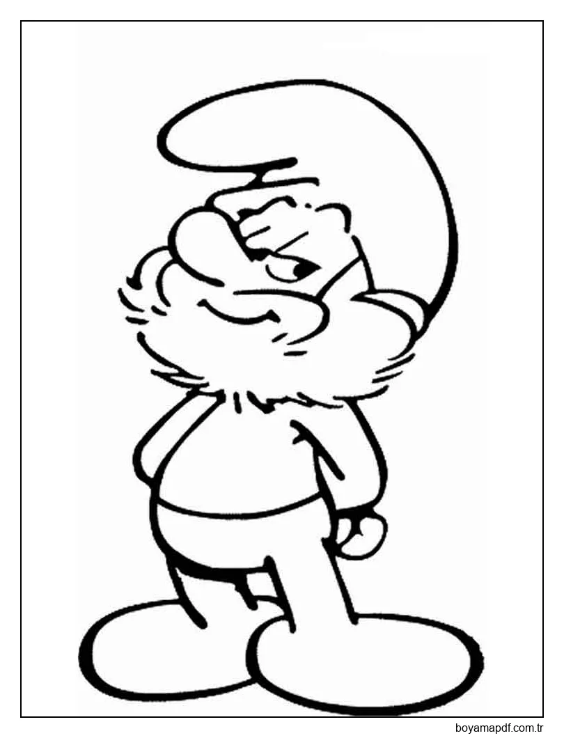 Havalı Şirin Baba Boyama Sayfası