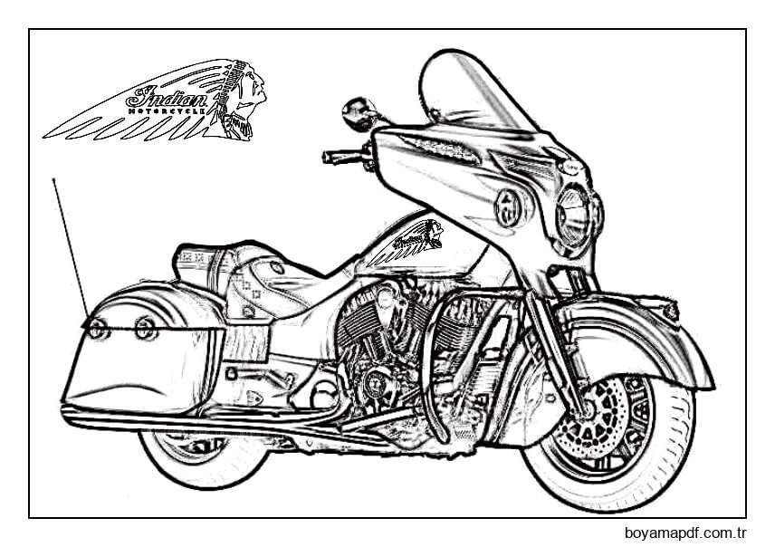Indian Chieftain Boyama Sayfası