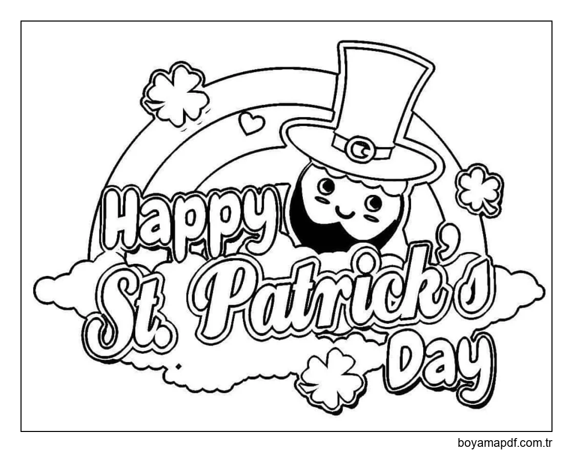 İrlanda çocuklar için Boyama Sayfası