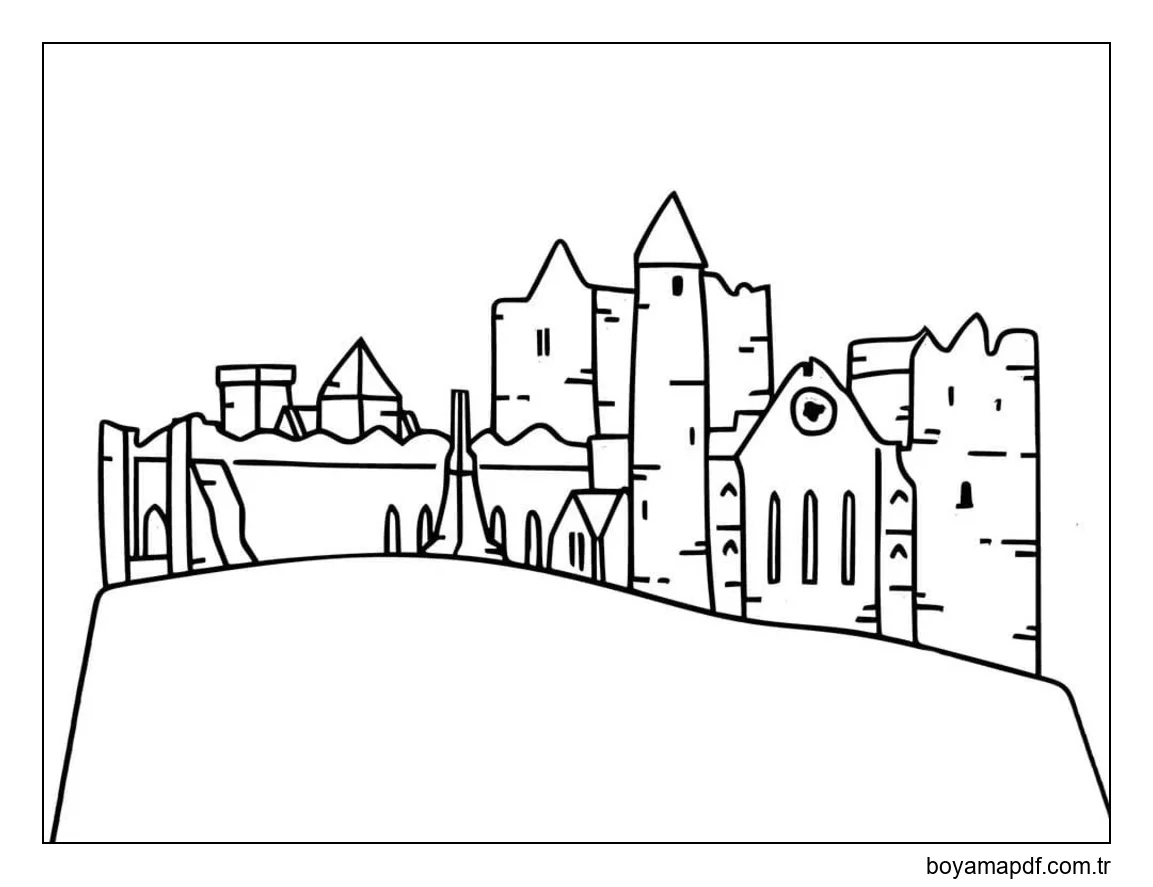 İrlanda çocuklar için kolay Boyama Sayfası