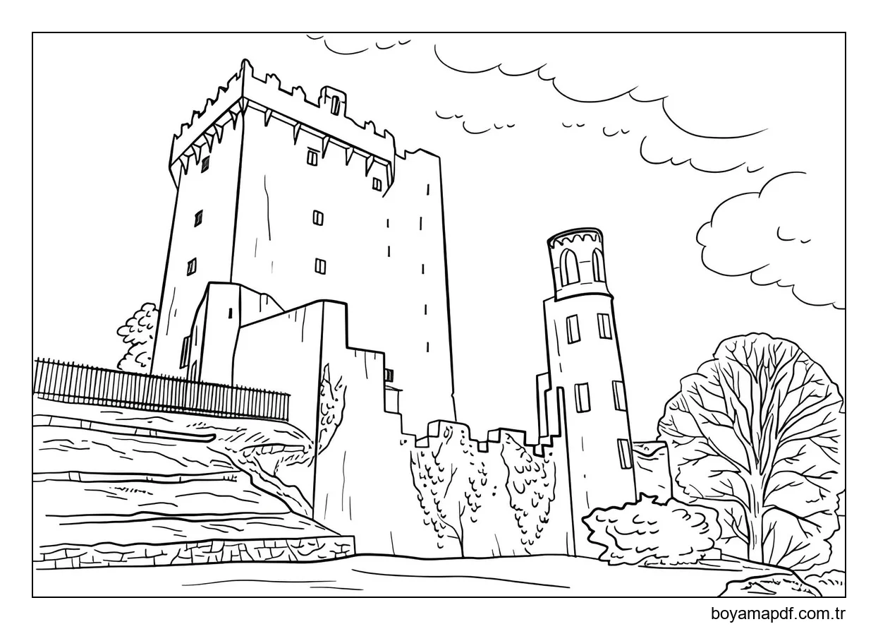 İrlanda çocuklar için temel Boyama Sayfası