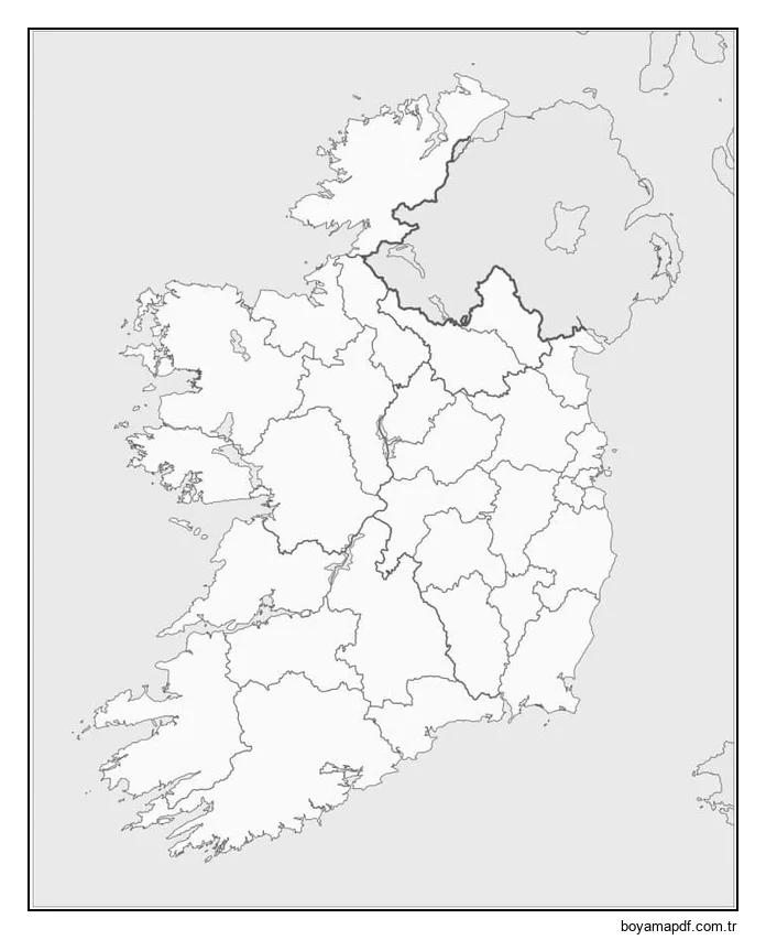 İrlanda Ücretsiz Yazdırılabilir Boyama Sayfası