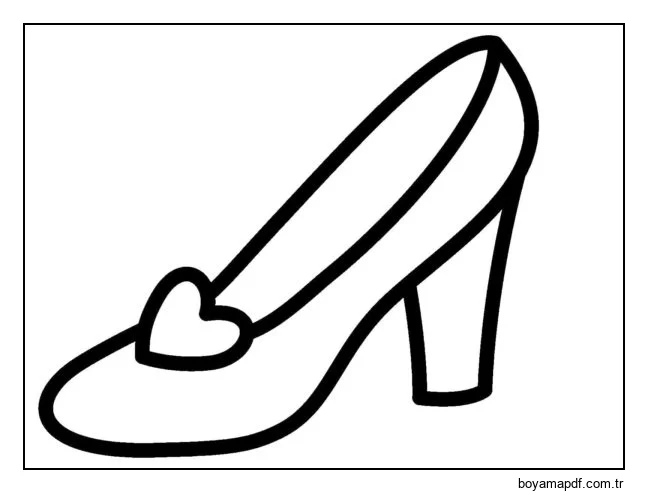 Kalp ön deri pompalar Boyama Sayfası