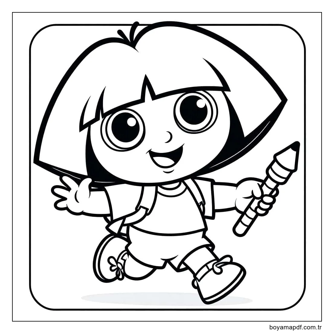 Kaşif Dora 1 Boyama Sayfası