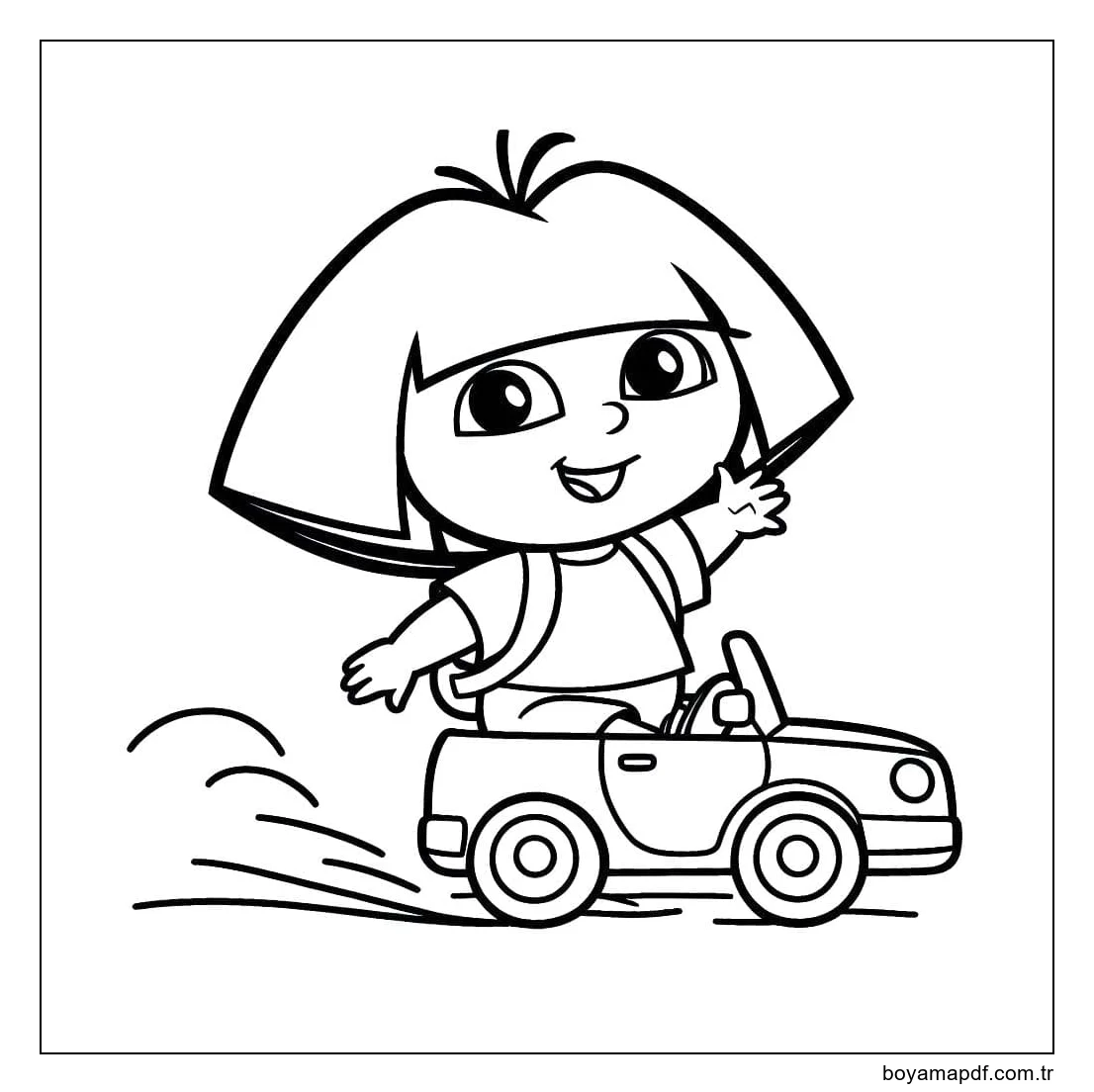 Kaşif Dora 3 Boyama Sayfası