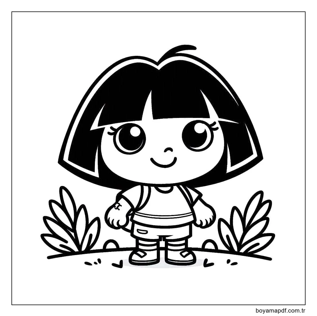 Kaşif Dora çocukları Boyama Sayfası